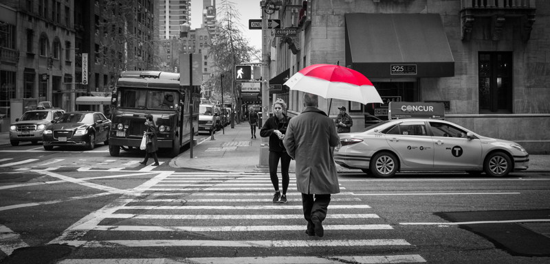 Travelers red umbrella