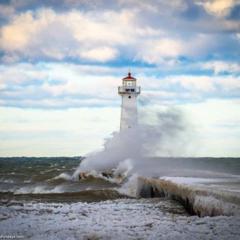 Rochester NY Lighthouses in the Winter
